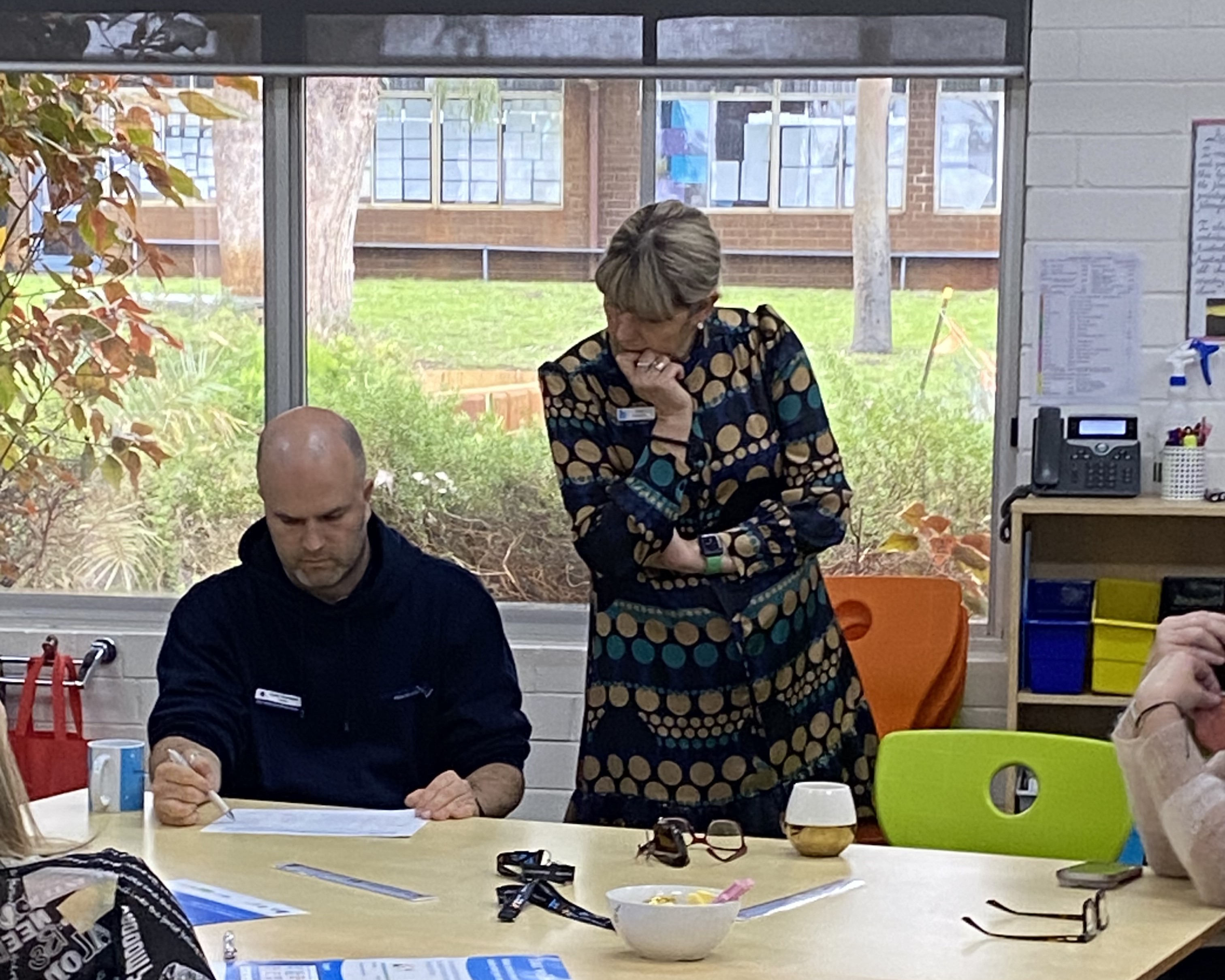 Be You Consultant Marie Louise Patchitt and Cade Donegan working alongside each other